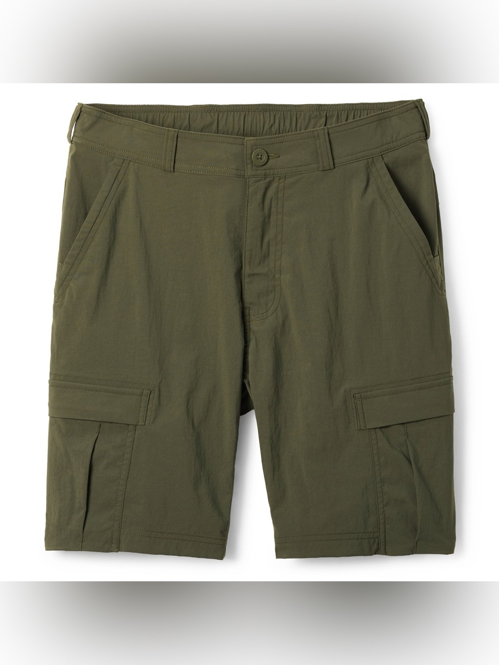 REI Co-op Sahara Cargo Shorts Mens 38 Olive Green Hiking Nylon
